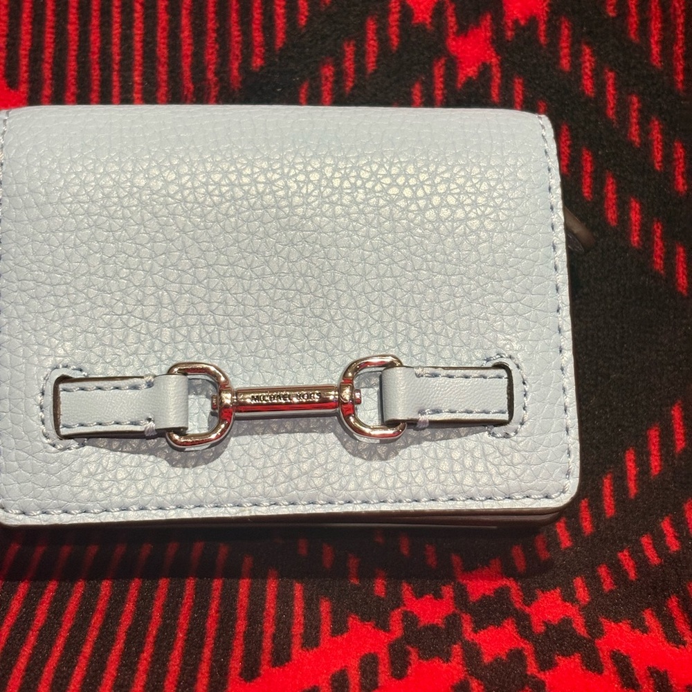 Michael Kors Sky Blue Textured Wallet